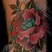 Tattoos - Traditional Rose with Diamond - 71970